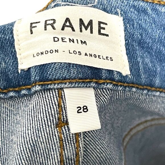 FRAME Le Slender Straight Leg Jeans in Thistle 28 - Picture 5 of 11